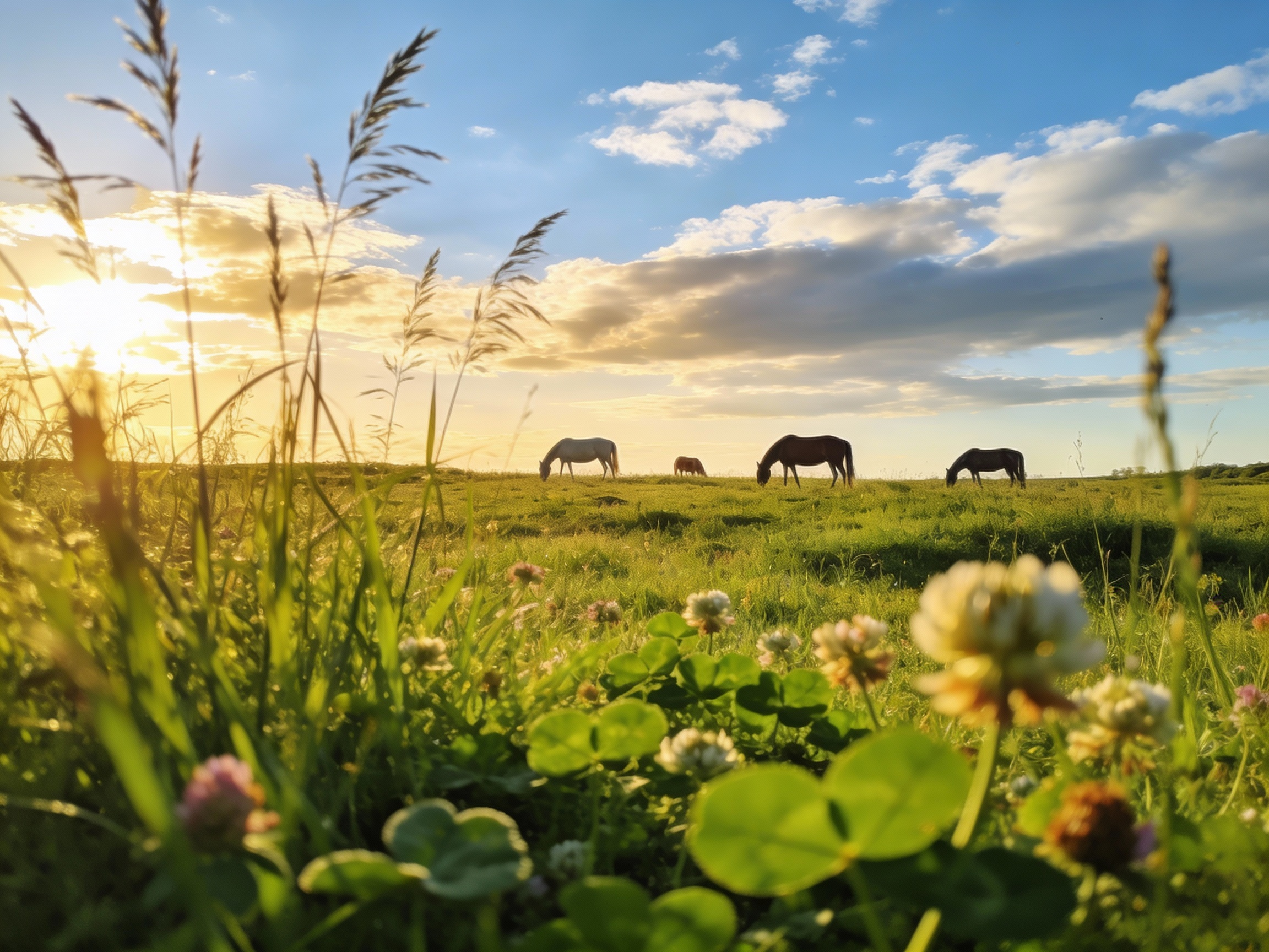 Hevosten luonnollista ravintoa